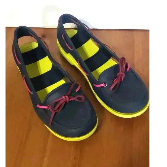 Crocs‎ beach line slip on boat shoes womens size 10 - Picture 1 of 5